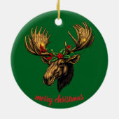 cute moose design keramik ornament (Hinten)