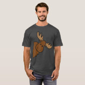 Cute Moose Elk Deer Funny Alaska Moose Small gift T-Shirt (Vorne ganz)