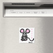 Cute Mooska Mouse Magnet (In Situ (Geschirrspüler))