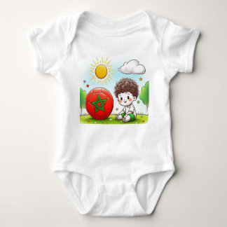 Cute Morocco Baby Bodysuit – Little Moroccan Pride Baby Strampler
