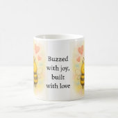 Cute Mother's Day Bee & Baby Bee  Kaffeetasse (Mittel)
