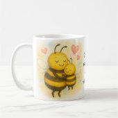 Cute Mother's Day Bee & Baby Bee  Kaffeetasse (Links)