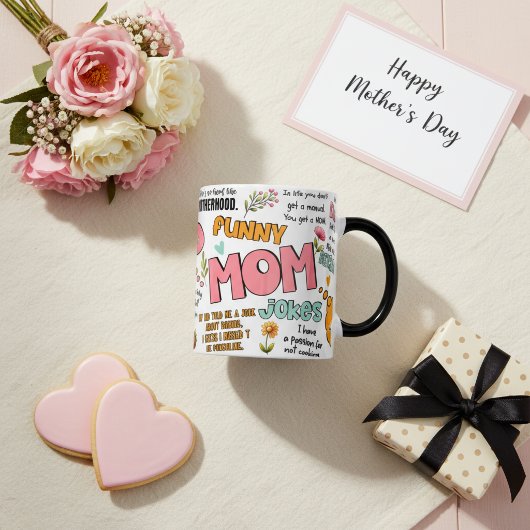 Cute Mother's day Funny Mom Typography Quotes  Verwandlungstasse