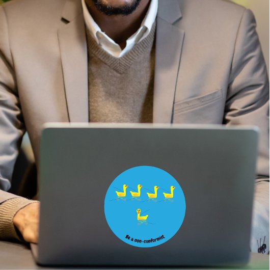 Cute Motivational Ducks Aufkleber