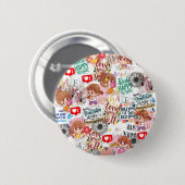 Cute Motivational – Positive Quote Kawaii  Button (Vorne & Hinten)