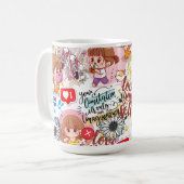 Cute Motivational – Positive Quote Kawaii  Kaffeetasse (Vorderseite Links)