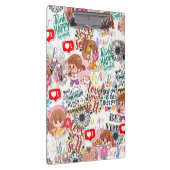 Cute Motivational – Positive Quote Kawaii  Klemmbrett (Rechts)