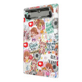 Cute Motivational – Positive Quote Kawaii  Mini Klemmbrett (Gewinkelt2)