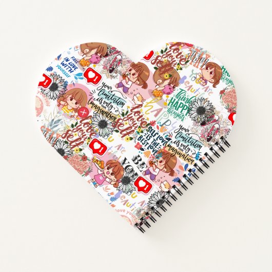 Cute Motivational – Positive Quote Kawaii  Notizblock (Rückseite)