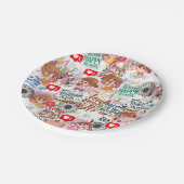 Cute Motivational – Positive Quote Kawaii  Pappteller (Schrägansicht)