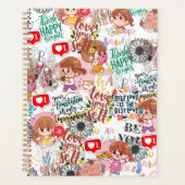 Cute Motivational – Positive Quote Kawaii  Planer (Vorderseite)