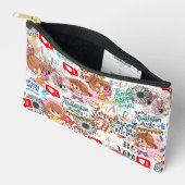Cute Motivational – Positive Quote Kawaii  Zubehörtasche (Offen)