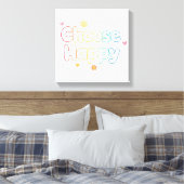 Cute Motivational Typography with Sparkles Leinwanddruck (Insitu (Schlafzimmer))