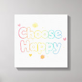 Cute Motivational Typography with Sparkles Leinwanddruck (Vorderseite)