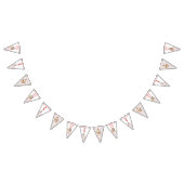 Cute Mouse and Cupcake Personalized Birthday Wimpelkette (Alle)