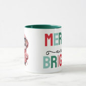 Cute mouse christmas merry and bright tasse (Zentrum)