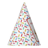 Cute Mouse, Cupcakes and Sprinkles Birthday Partyhütchen (Links)