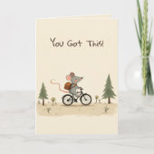 Cute Mouse Kids Kind Encouragement Greeting Card Karte (Vorderseite)