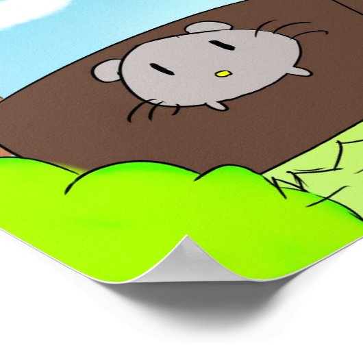 Cute, mouse poster  (Ecke)