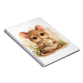 Cute Mouse Tea Spiral Notebook Kawaii Notizblock (Rechte Seite)
