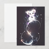 Cute Mouse Unique Christmas Cards Feiertagskarte (Vorne/Hinten)