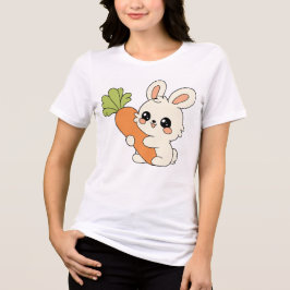 Cute Mouse Woman T-Shirt Tri-Blend Shirt