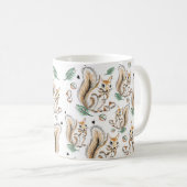 Cute mug with, liebenswerter Pattern-Squirrels Kaffeetasse (VorderseiteRechts)