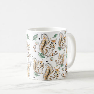 Cute mug with, liebenswerter Pattern-Squirrels Kaffeetasse