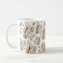 Cute mug with, liebenswerter Pattern-Squirrels Kaffeetasse