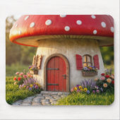 Cute Mushroom Cottage Mousepad (Vorne)