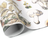 Cute Mushroom Frog Snail Forest Pattern Geschenkpapier (Rolleneckpunkt)