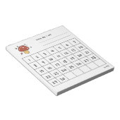 Cute mushroom monthly challenge  notizblock (angewinkelt)