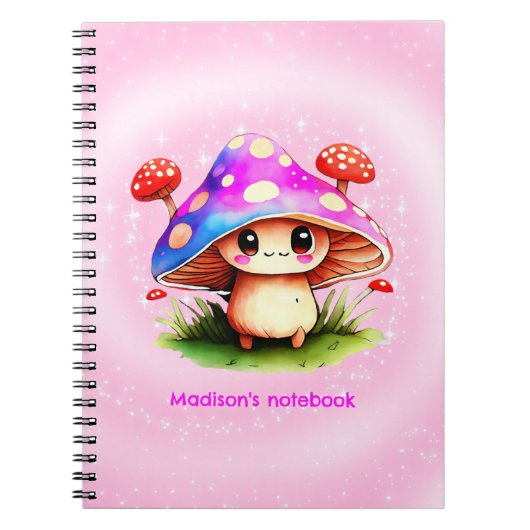 Cute Mushroom Notizblock (Vorderseite)