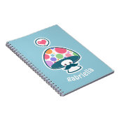 Cute Mushroom with Mustache Notizblock (Rechte Seite)