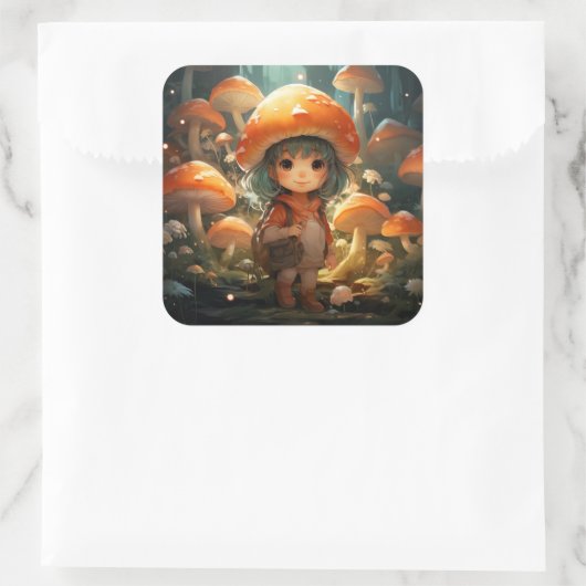 Cute mushrooms sticker (Tasche)