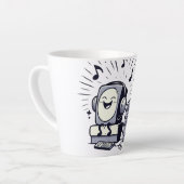 Cute Music Lover – Fun Cartoon Coffee Mug 01 Milchtasse (Linke Ecke)