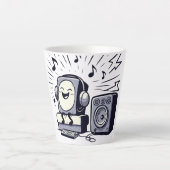 Cute Music Lover – Fun Cartoon Coffee Mug 01 Milchtasse (Vorderseite)
