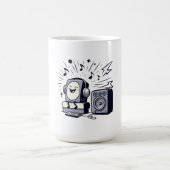 Cute Music Lover – Fun Cartoon Coffee Mug Kaffeetasse (Mittel)