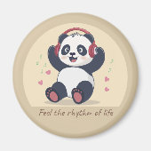 Cute Music Panda Magnet (Vorne)