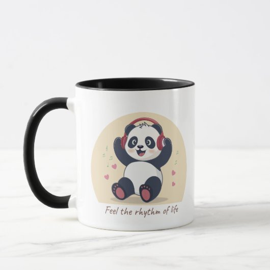 Cute Music Panda Tasse (Links)