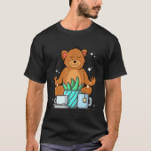 Cute Namaste Bear Do Yoga Gardening Coffee Tea T-Shirt (Vorderseite)