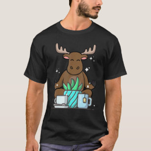 Cute Namaste Elche machen Yoga Gartenarbeit  Kaffe T-Shirt