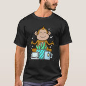 Cute Namaste Monkey Do Yoga Gardening Coffee T-Shirt (Vorderseite)
