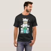 Cute Namaste Sheep Do Yoga Gardening Coffee T-Shirt (Vorne ganz)