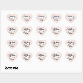 cute name stickers valentines (Blatt)