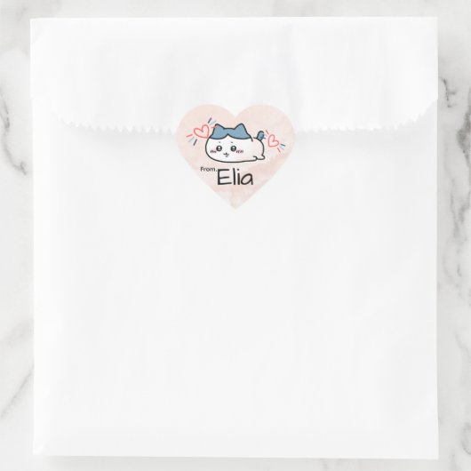 cute name stickers valentines (Tasche)