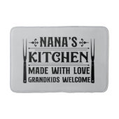 Cute Nana's kitchen word art Badematte (Vorderseite)