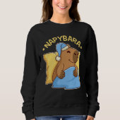 Cute Napping Capybara Pyjama  Nappybara Sweatshirt (Vorderseite)