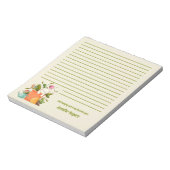 Cute Napping Cat and Plants Notizblock (Rotiert)