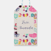 Cute Nautical Birthday Geschenkanhänger (Rückseite)